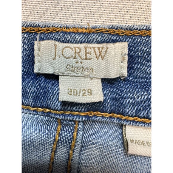 J.Crew Womens Stretch Denim Jeans Size 30/29 Light Wash Cotton Blend - Picture 2 of 12